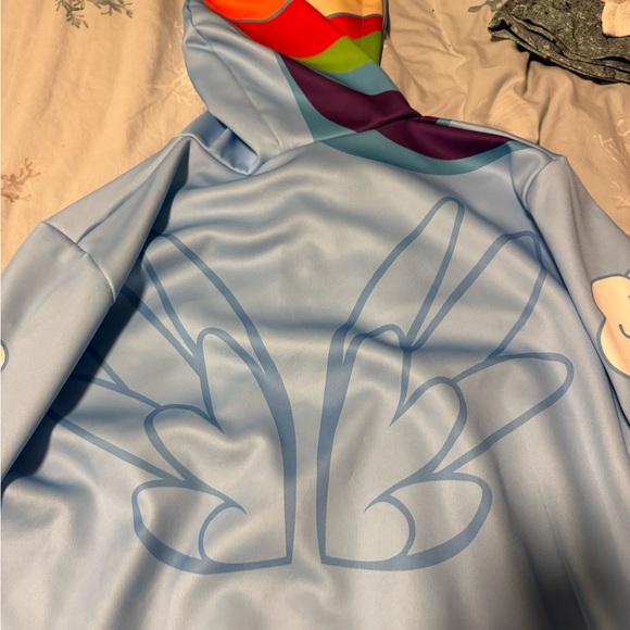 Women’s rainbow dash hoodie with front pockets - Picture 6 of 7